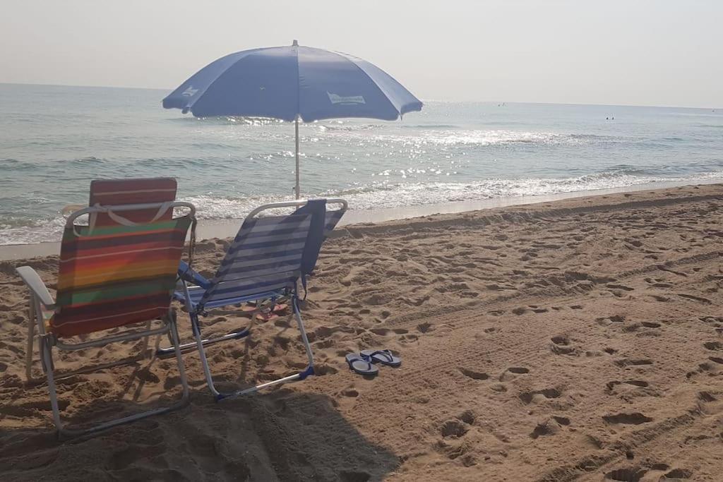 Chalet Adosado En La Playa De El Perellonet Con Piscina, Pista Tenis Walencja Zewnętrze zdjęcie